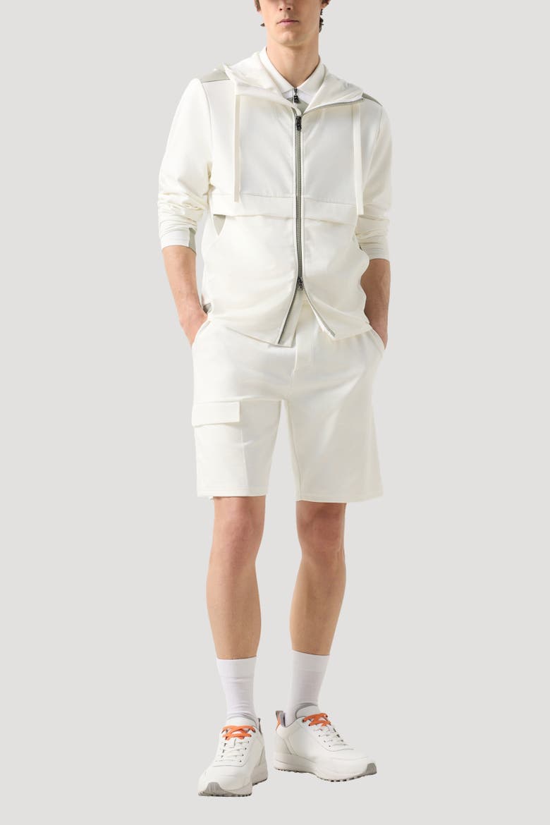 Ernesto Jersey Jacket, Alternate, color, Off-white/khaki