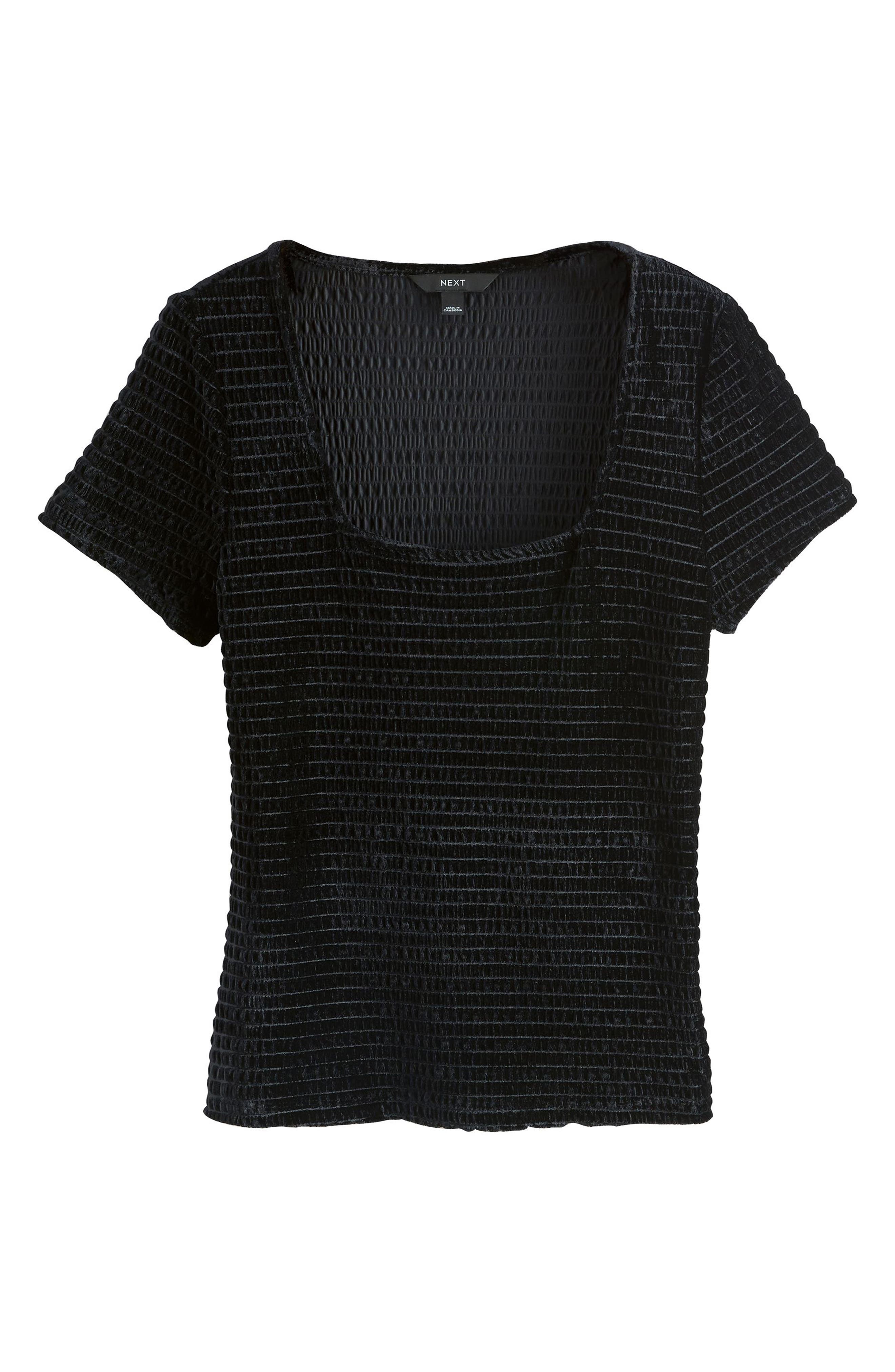 Shirred Velvet Shirt - image 2