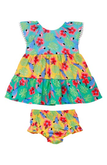 Baby Starters Tiered Ruffle Dress & Bloomer Set