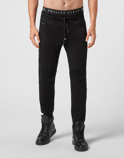 Denim Jogging Trousers Basic Men