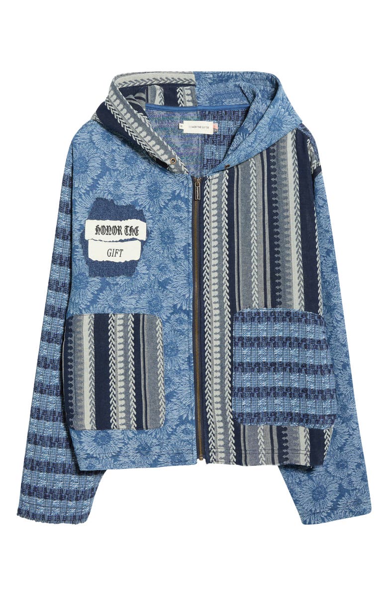 HONOR THE GIFT Indigo Tapestry Hoodie, Main, color, Indigo