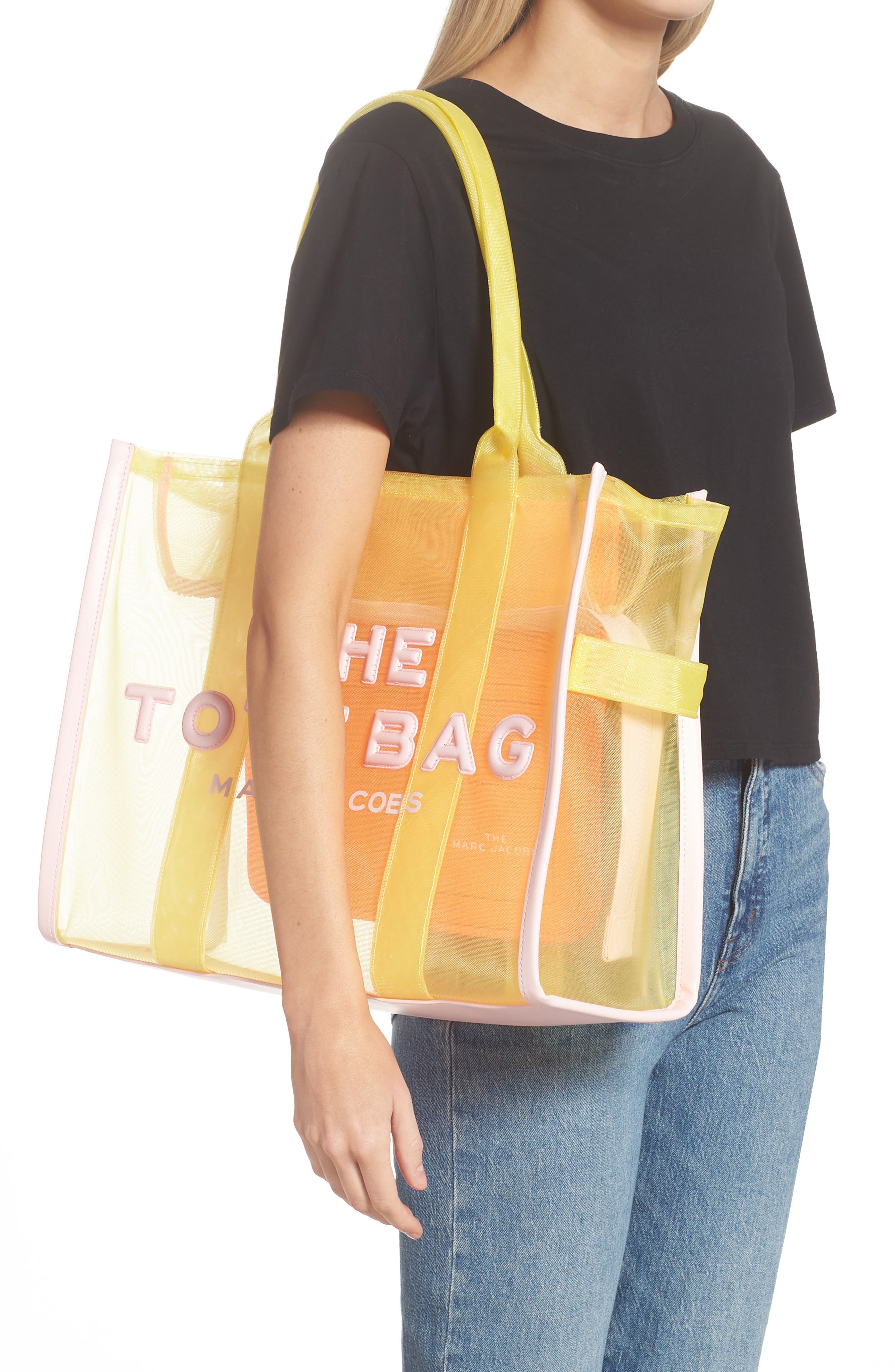 Marc Jacobs The Large Traveler Mesh Tote, Alternate, color, 