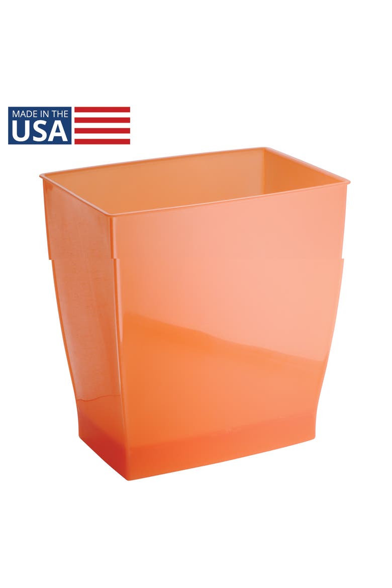rectangular trash can, 2.5 gal. / 9.5 liter, 4-pack, Alternate, color, Tango