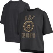 PRESSBOX Women's Pressbox Black UCF Knights Motley Crew Bishop Waist Length Oversized Slub T-Shirt