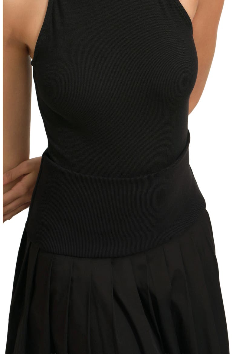 Kenmare Pleated Maxi Skirt, Alternate, color, BLACK