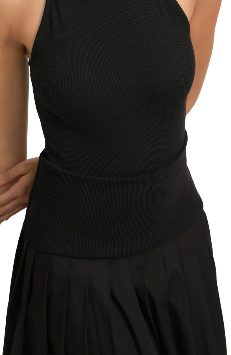 Marcella Kenmare Pleated Maxi Skirt, Alternate, color, Black