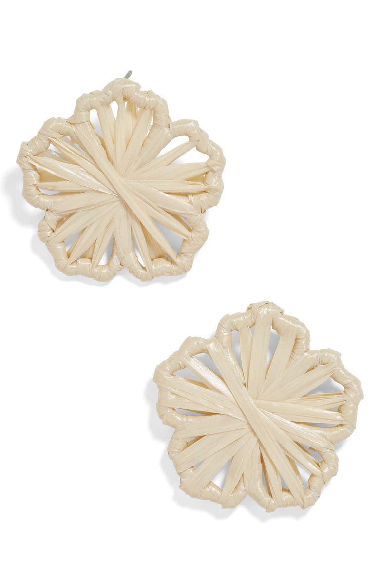 BaubleBar Polliana Flower Earrings, Main, color, 