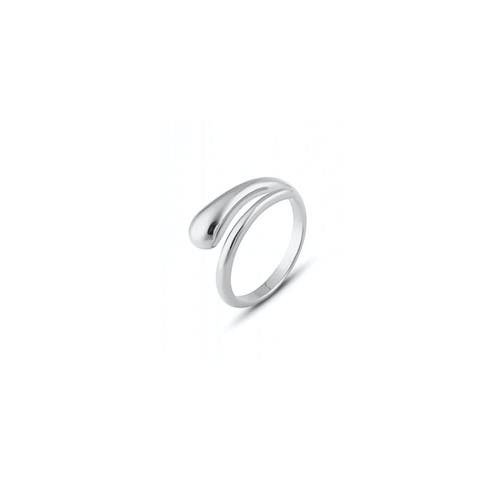 Spero London Signature Sterling Silver Stacking Snake Ring In Metallic