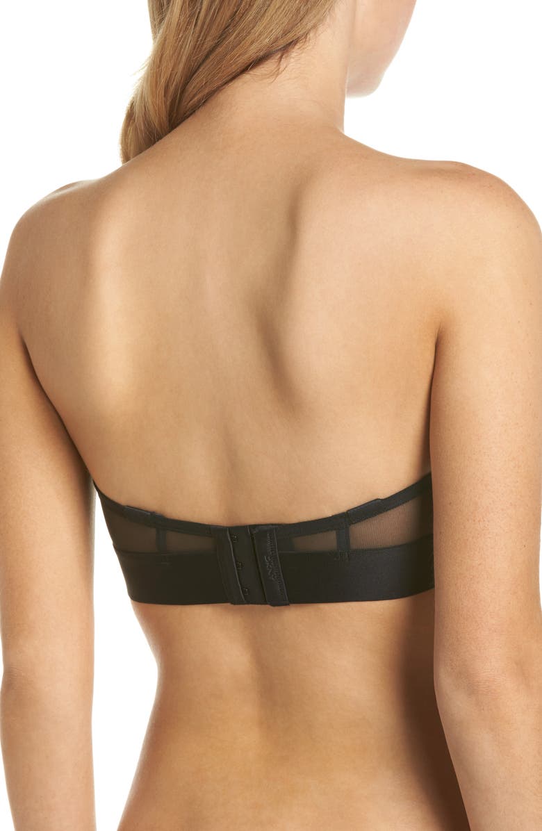 DKNY Sheers Strapless Underwire Bra, Alternate, color,