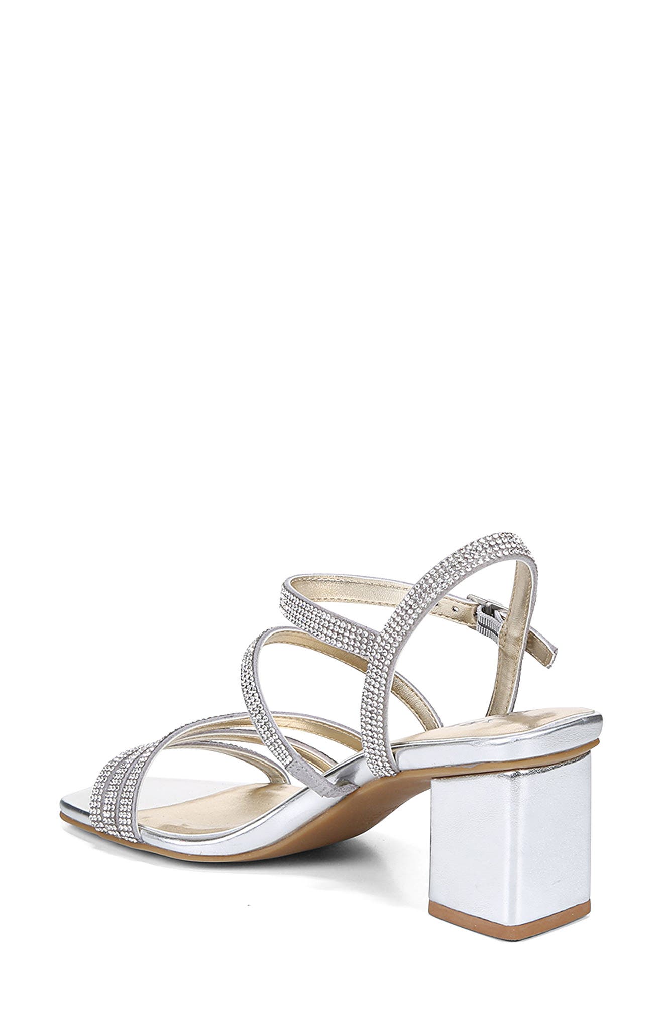 Niko 2 Embellished Strappy Sandal, Alternate, color, SILVER