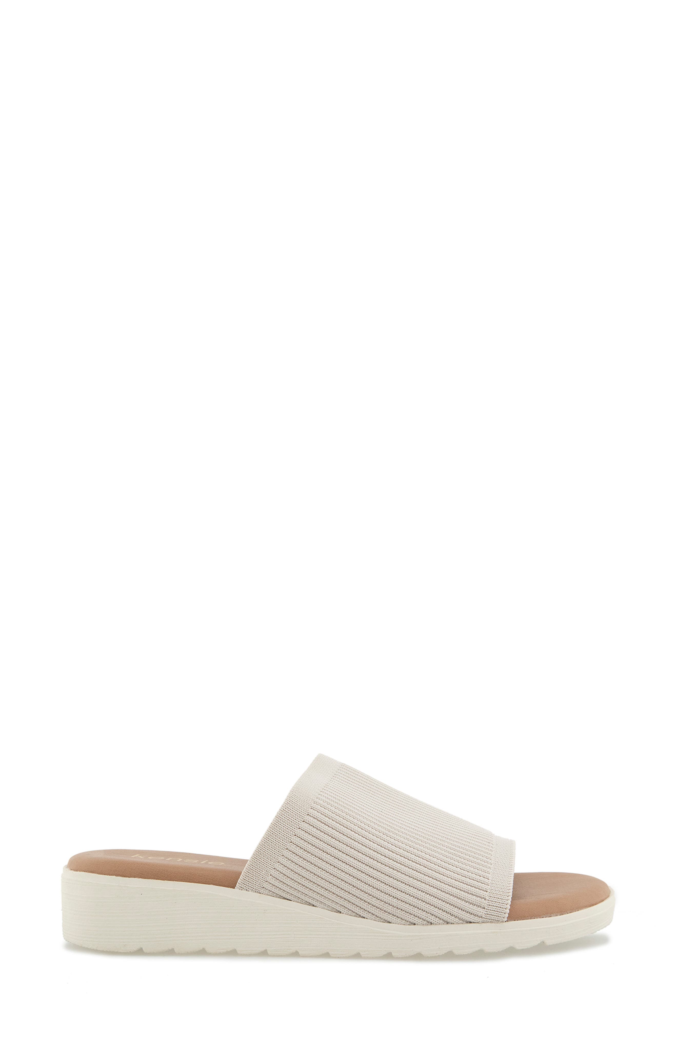 Kensie Ellie Wedge Slide Sandal, Alternate, color, Beige