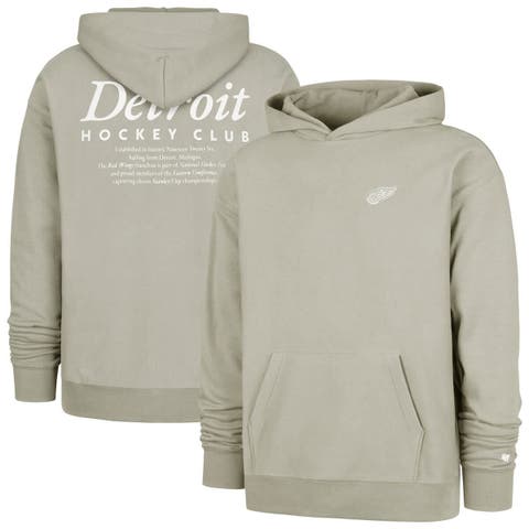 Men's '47  Gray Detroit Red Wings Foundation Pullover Hoodie