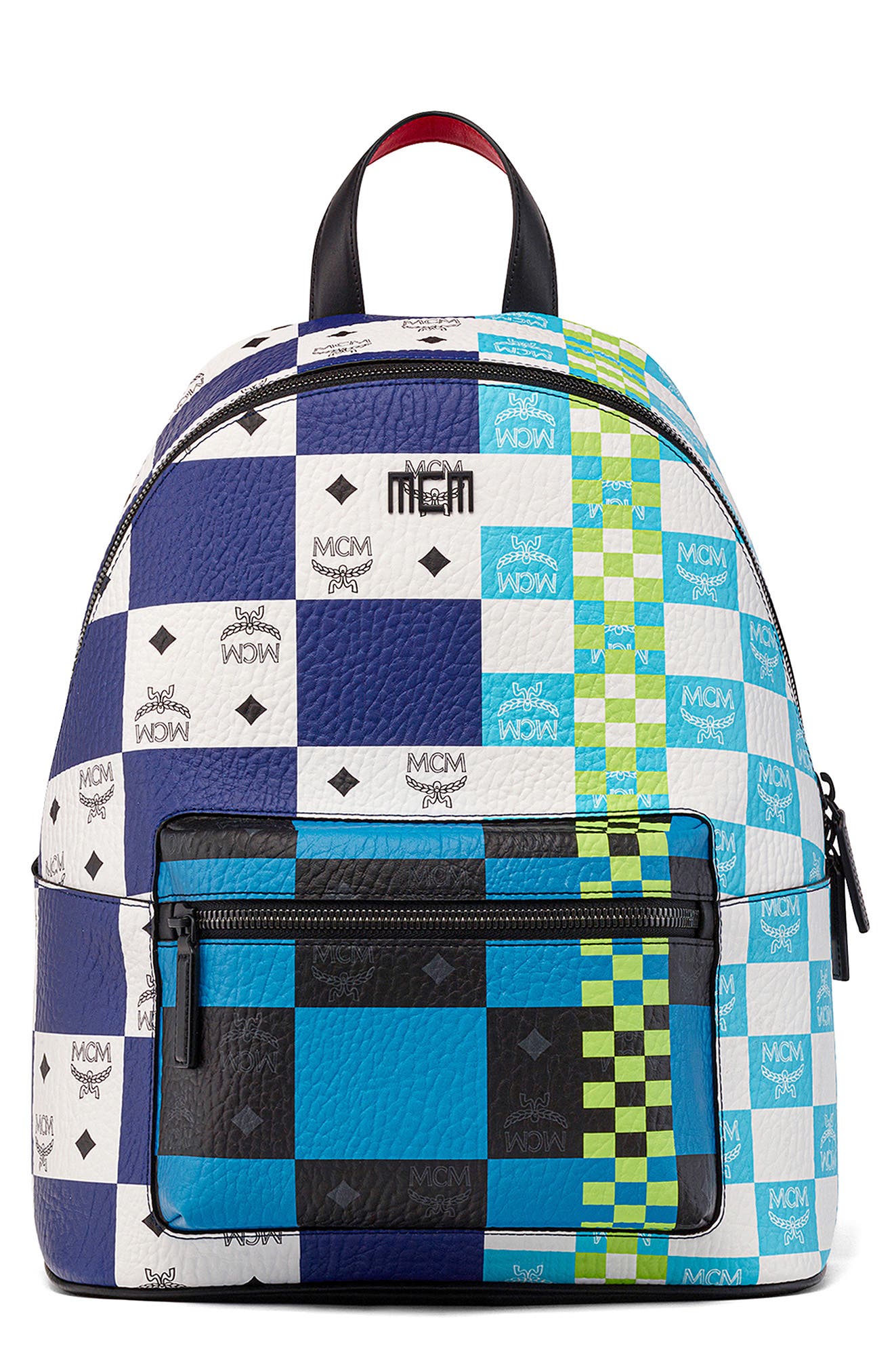 MCM Medium Stark Visetos Coated Canvas Backpack, Main, color, 