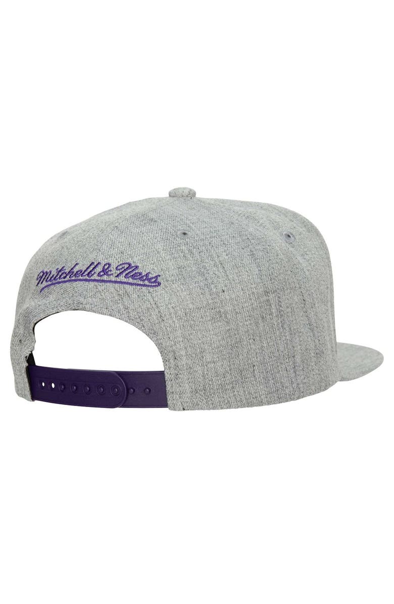 Mitchell & Ness Men's Mitchell & Ness Heather Gray Sacramento Kings Hardwood Classics 2.0 Snapback Hat, Alternate, color, 