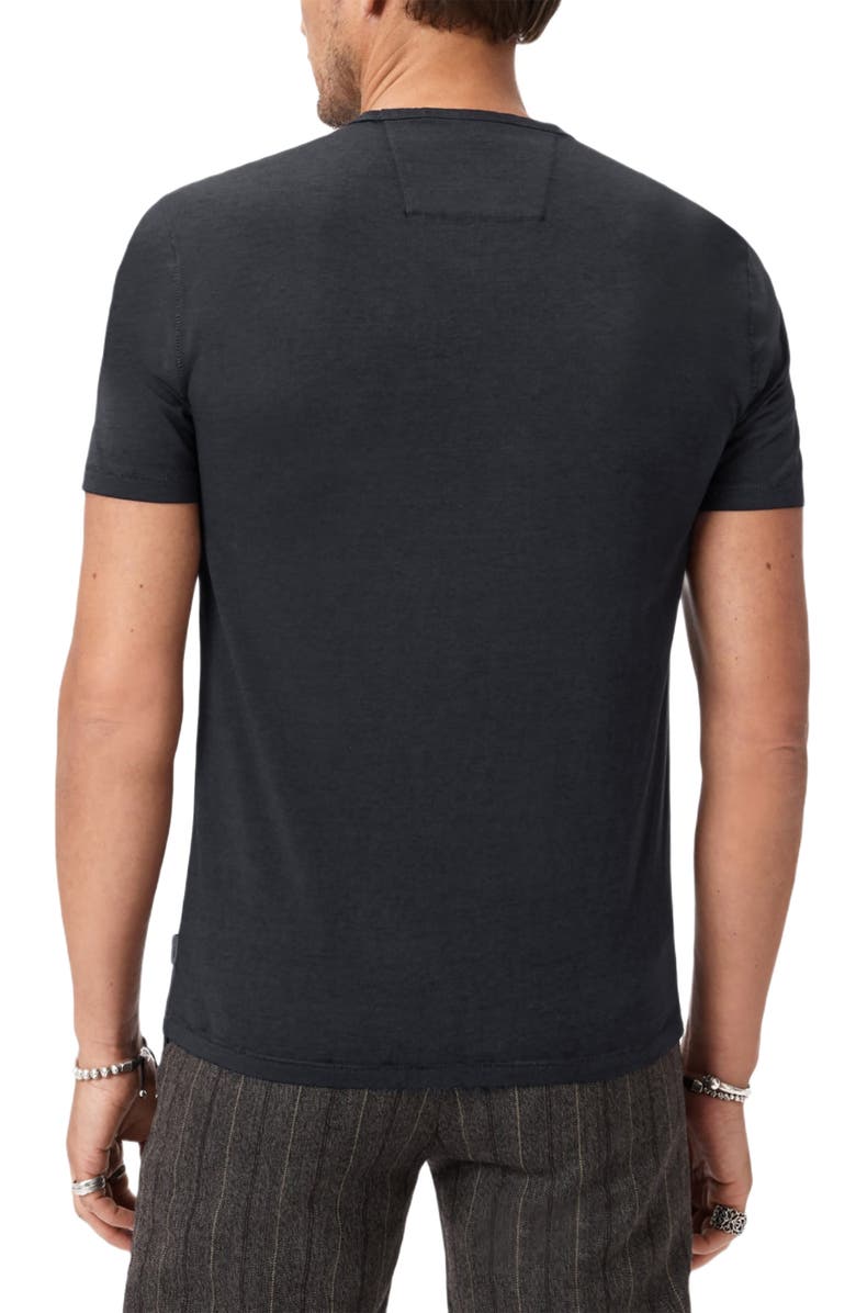 John Varvatos Bond Burnout Pocket T-Shirt, Alternate, color, Charcoal