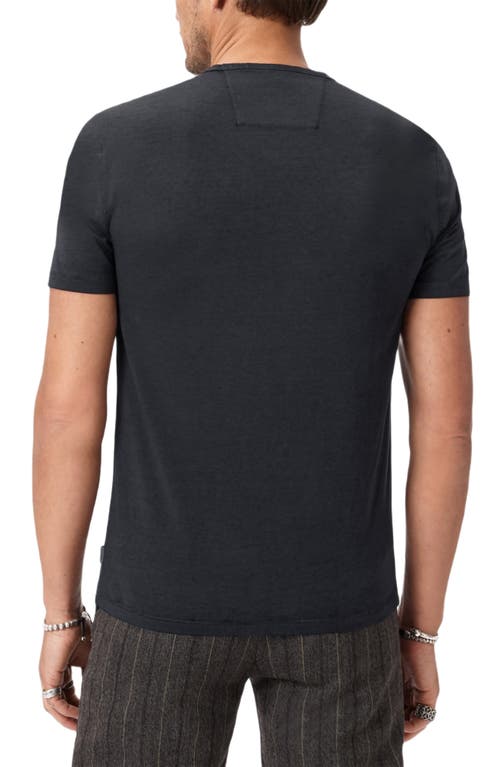 John Varvatos Bond Burnout Pocket T-shirt In Gray