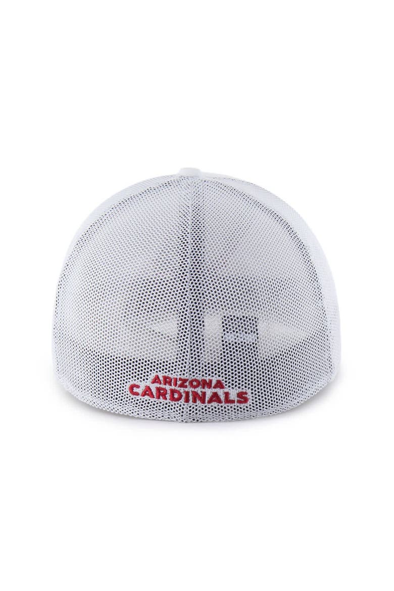 Men's '47 White Arizona Cardinals Snowball Trophy Stretch Fit Hat, Alternate, color, White