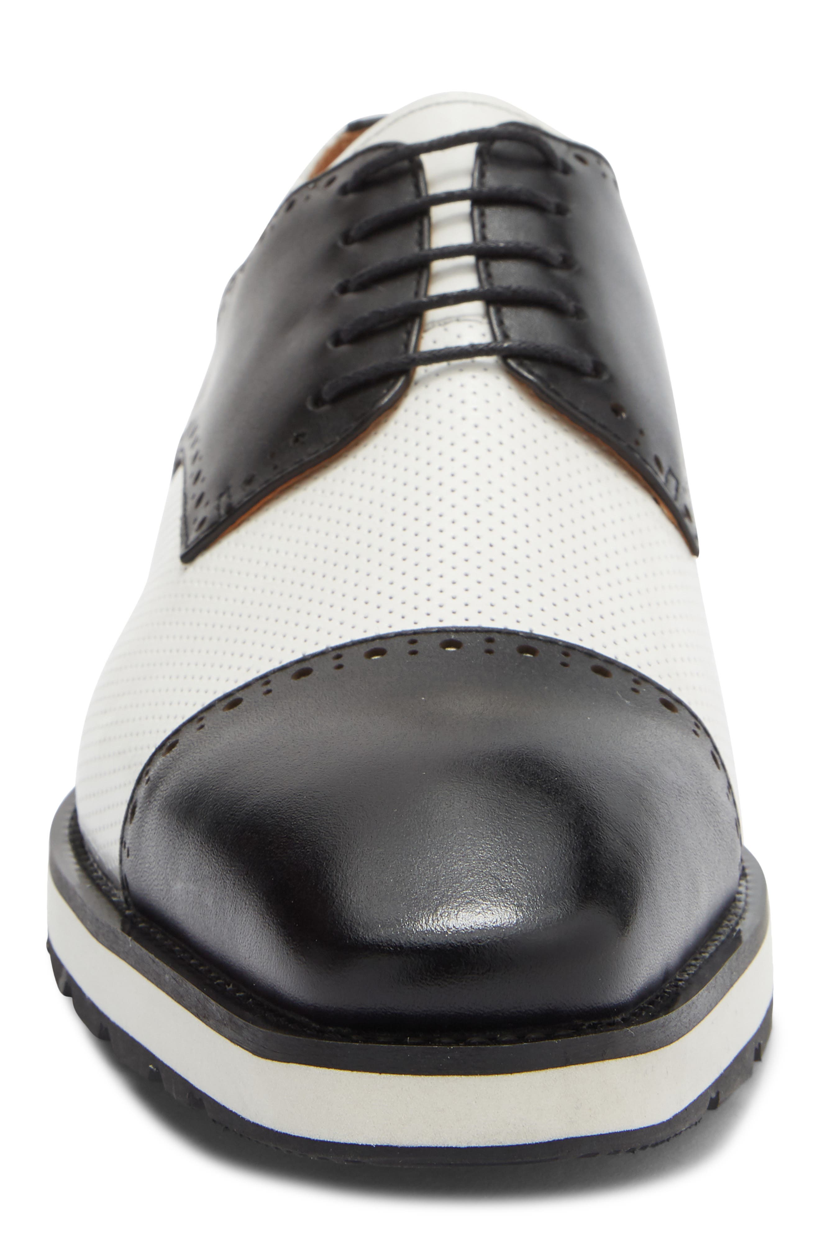 Maison Forte Saba Hybrid Oxford, Alternate, color, Black/ White