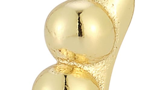 Glaze Jewelry Set Of 3 Graduated Beaded Huggie Hoop Earrings In Gold
