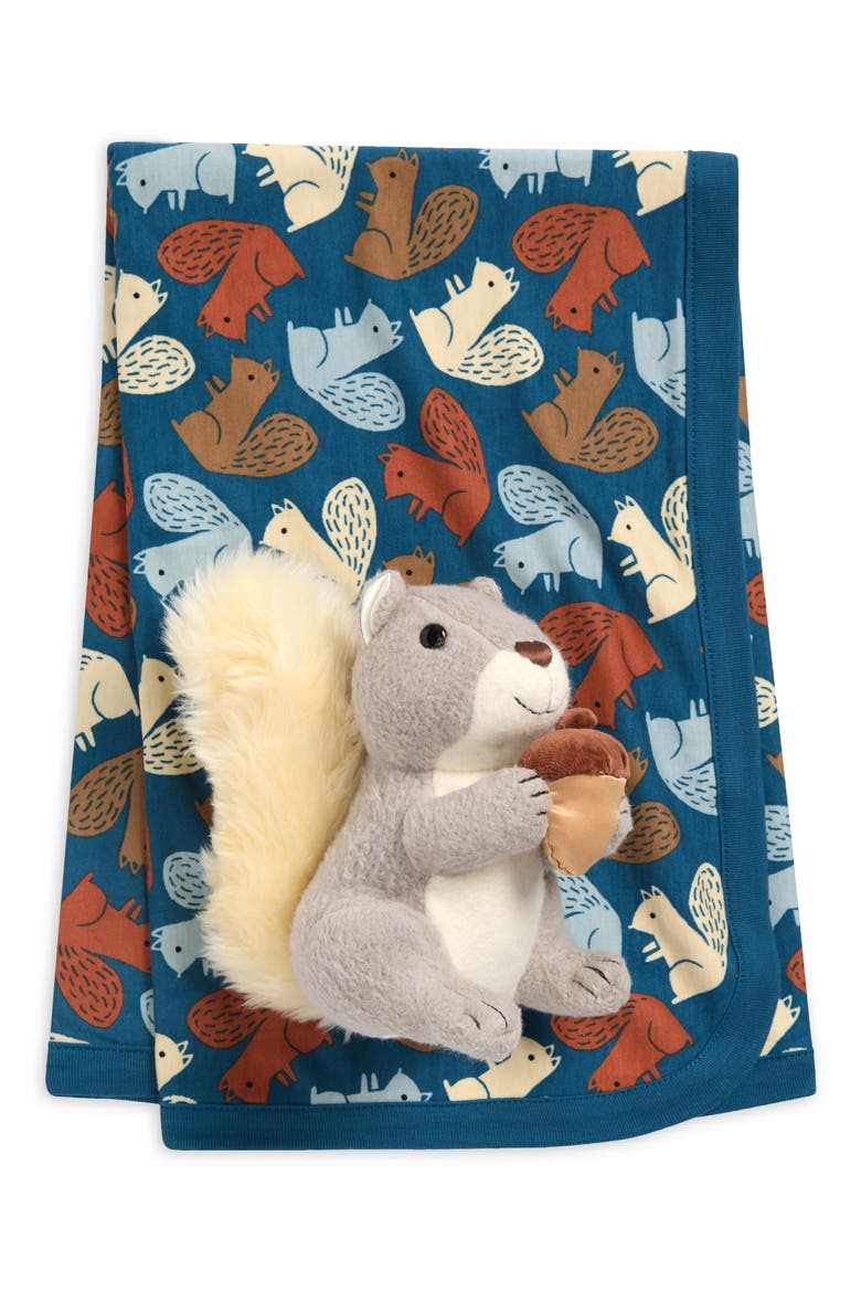 Blanket & Stuffed Toy Set, Main, color, SQUIRREL SCURRY