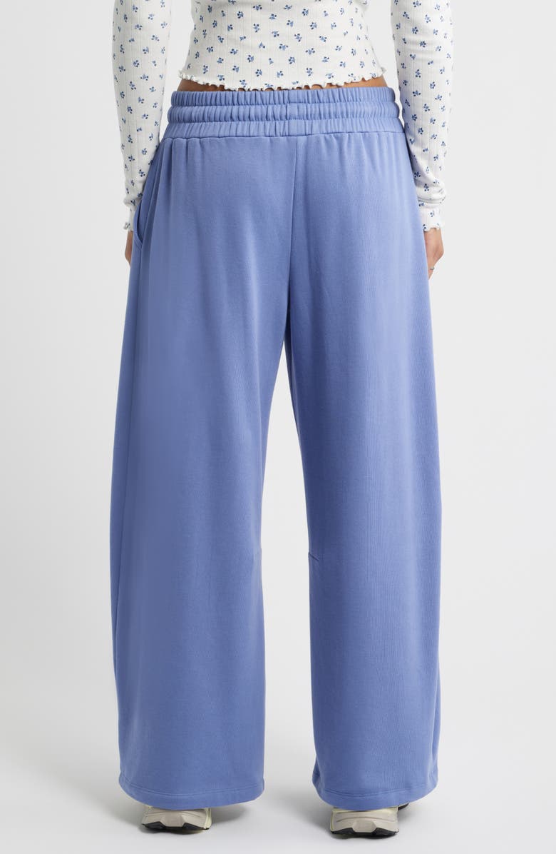BP. Barrel Leg Fleece Sweatpants, Alternate, color, Blue Frost