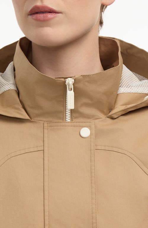 Hunter Ariel Water Repellent Cotton Canvas Jacket In Brown