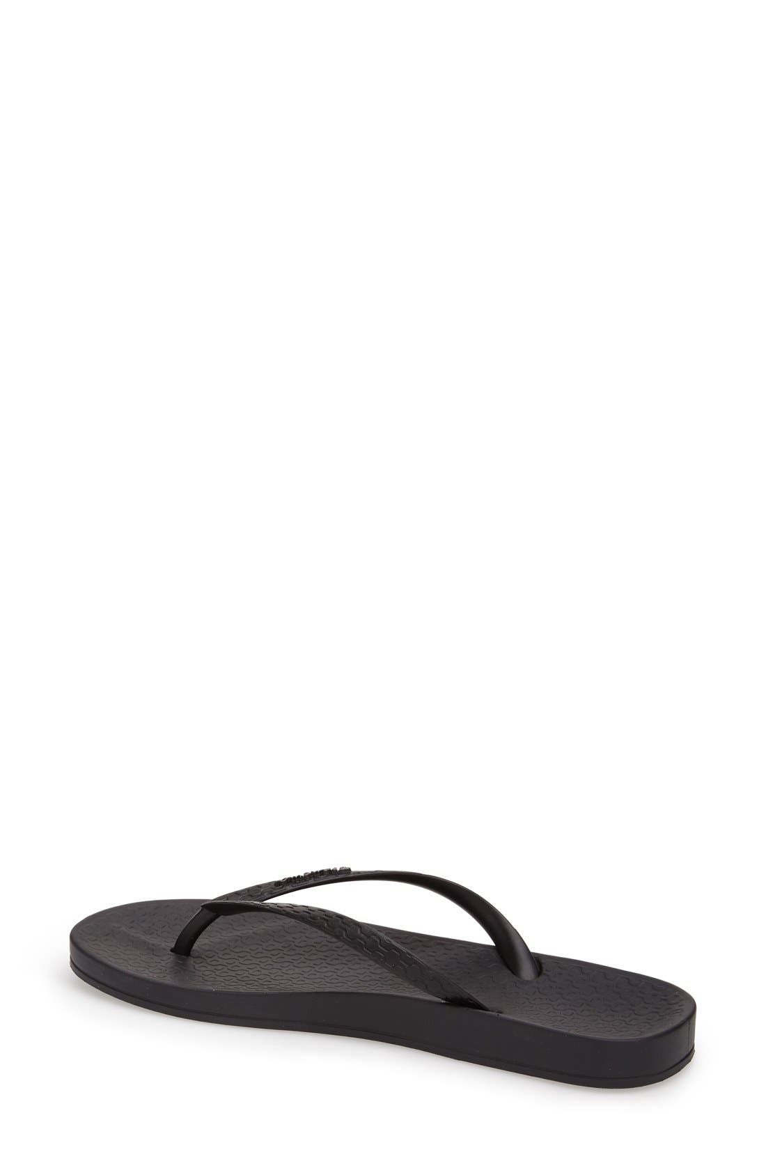 Ipanema 'Ana' Flip Flop, Alternate, color, Black