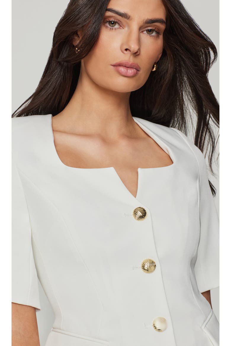 Tilly Crepe Jacket, Alternate, color, white