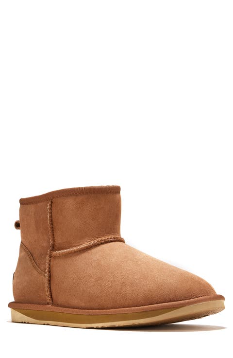 Cosy Genuine Shearling Extra Short Bootie (Men)