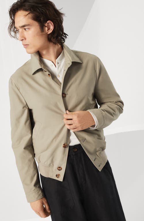 Shop Brunello Cucinelli Water-resistant Bomber Jacket In Khaki