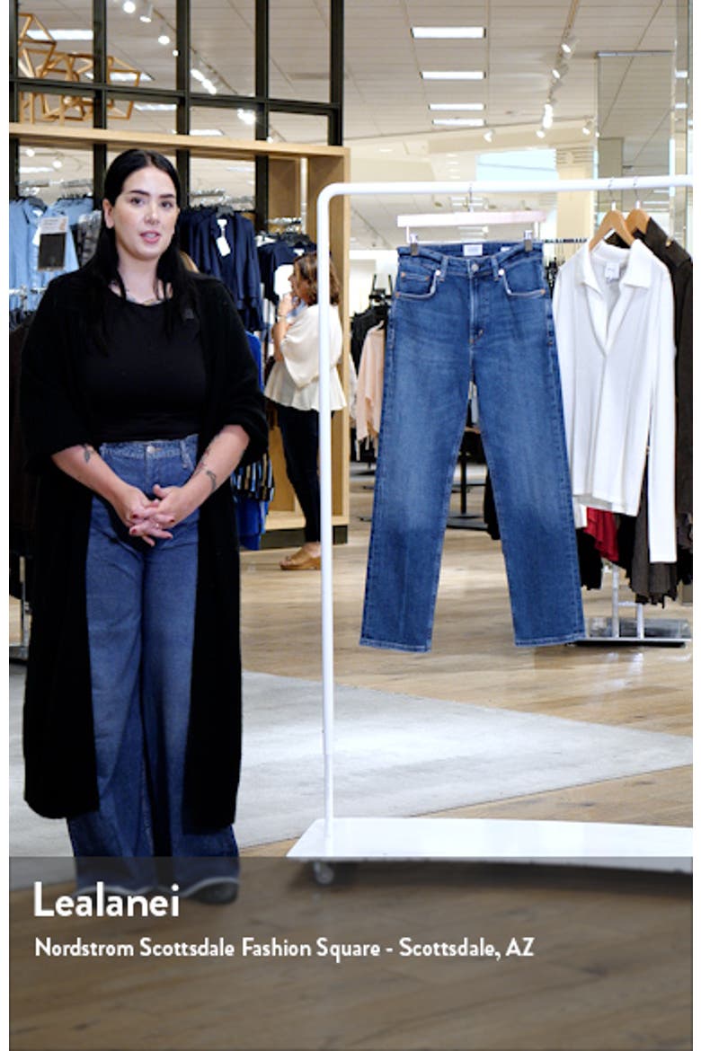 Zurie High Waist Straight Leg Jeans video