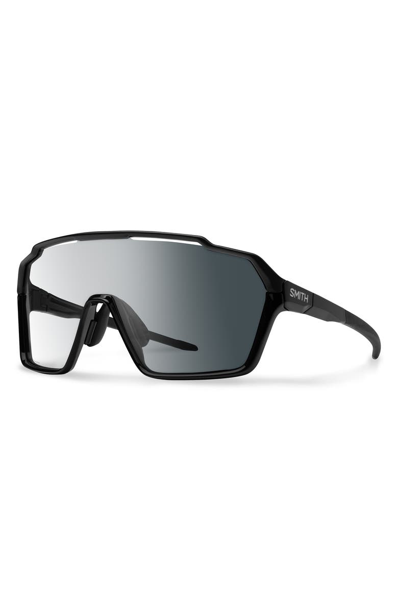 Smith Shift XL MAG<sup>™</sup> 142mm Shield Sunglasses, Alternate, color, Black / Clear To Gray
