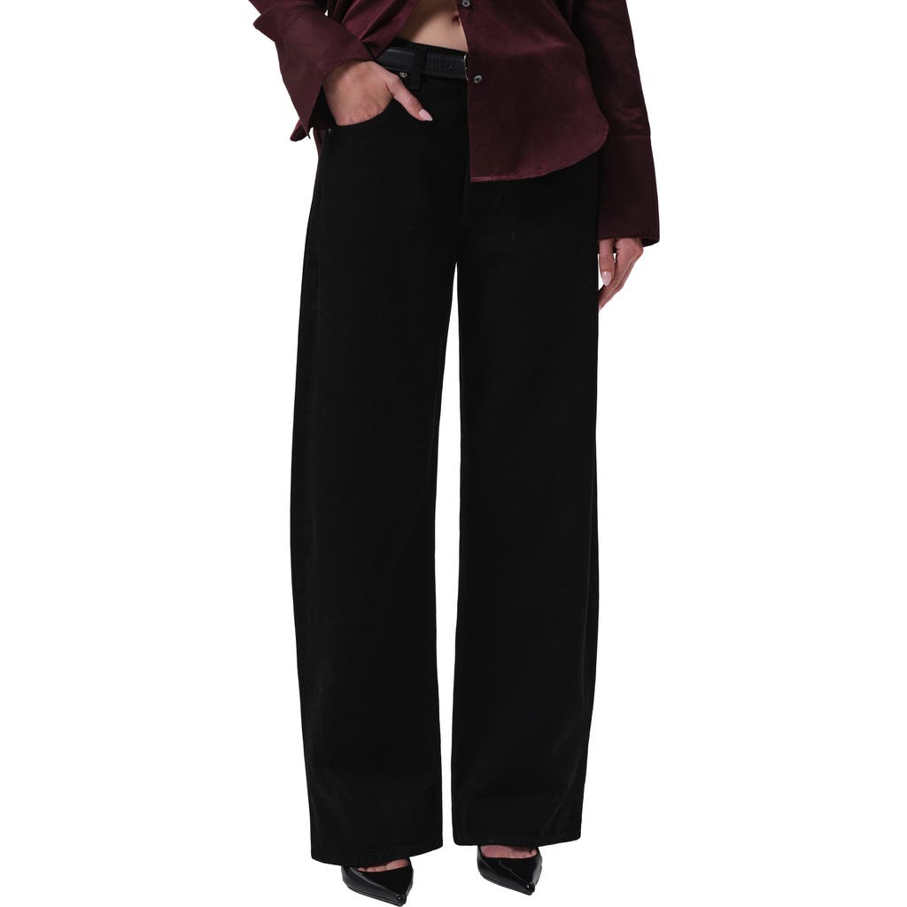 Citizen Of Humanity Citizens Of Humanity Ayla High Waist Baggy Wide Leg Jeans In Black