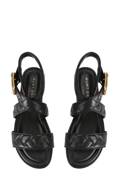 Kurt Geiger London Mayfair Ankle Strap Sandal In Charcoal