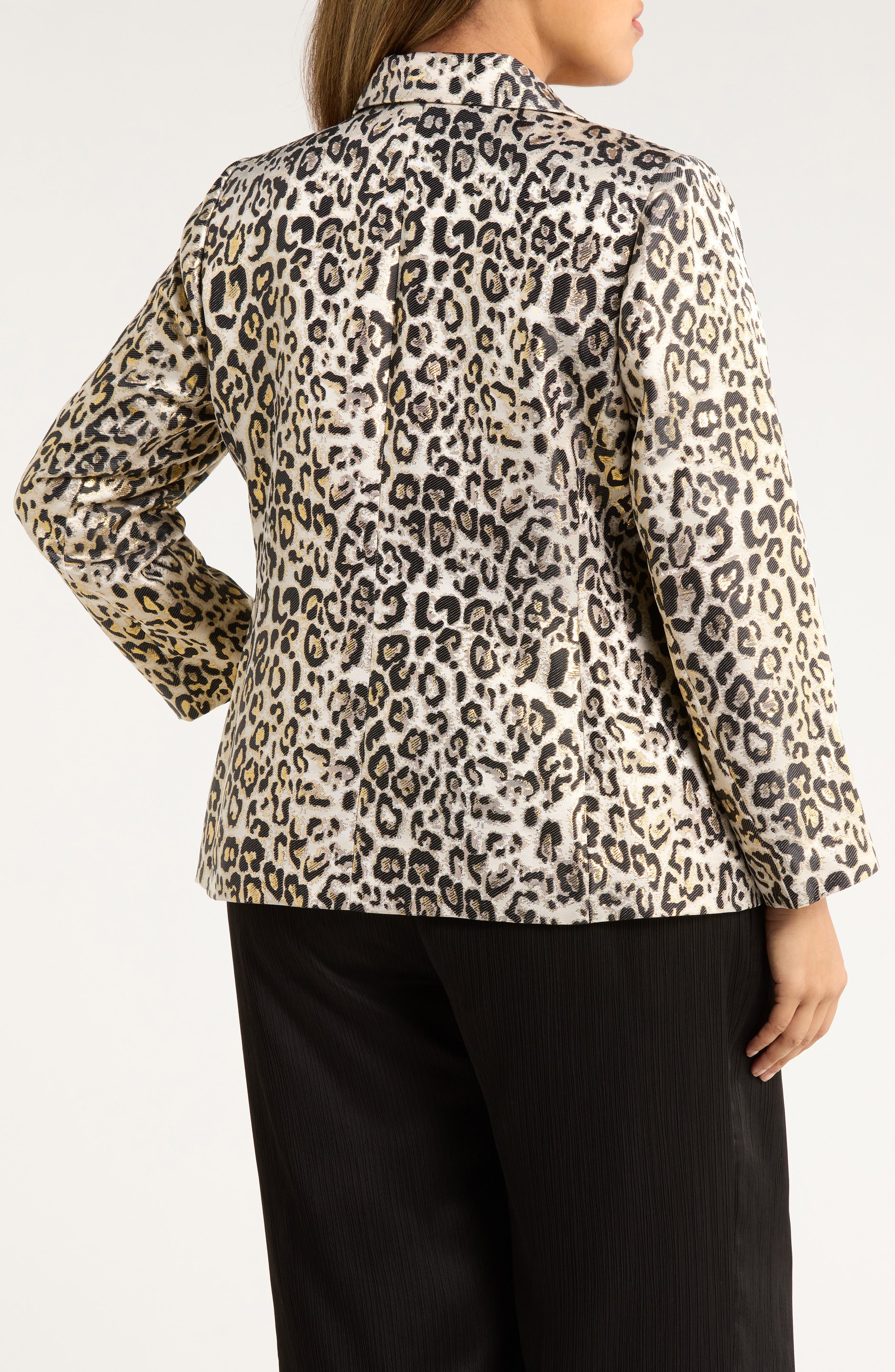 Leopard Metallic Blazer - image 2