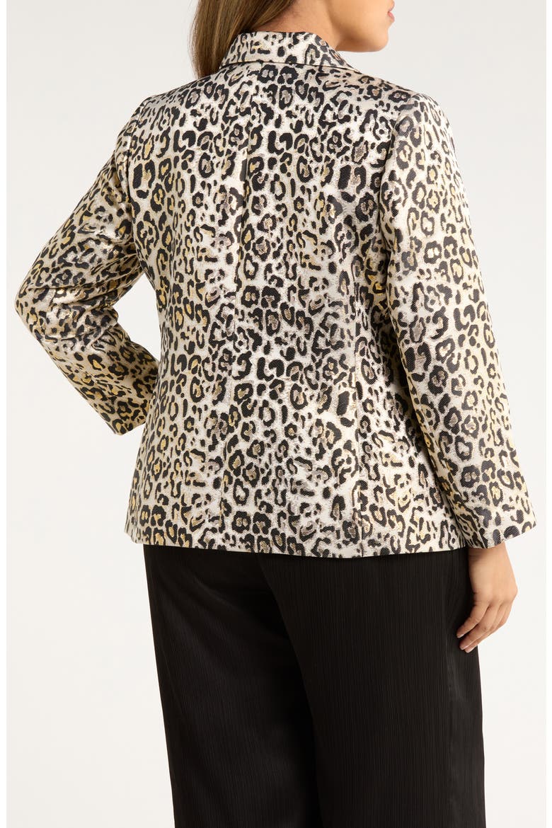 Leopard Metallic Blazer, Alternate, color, GOLD LEOPARD