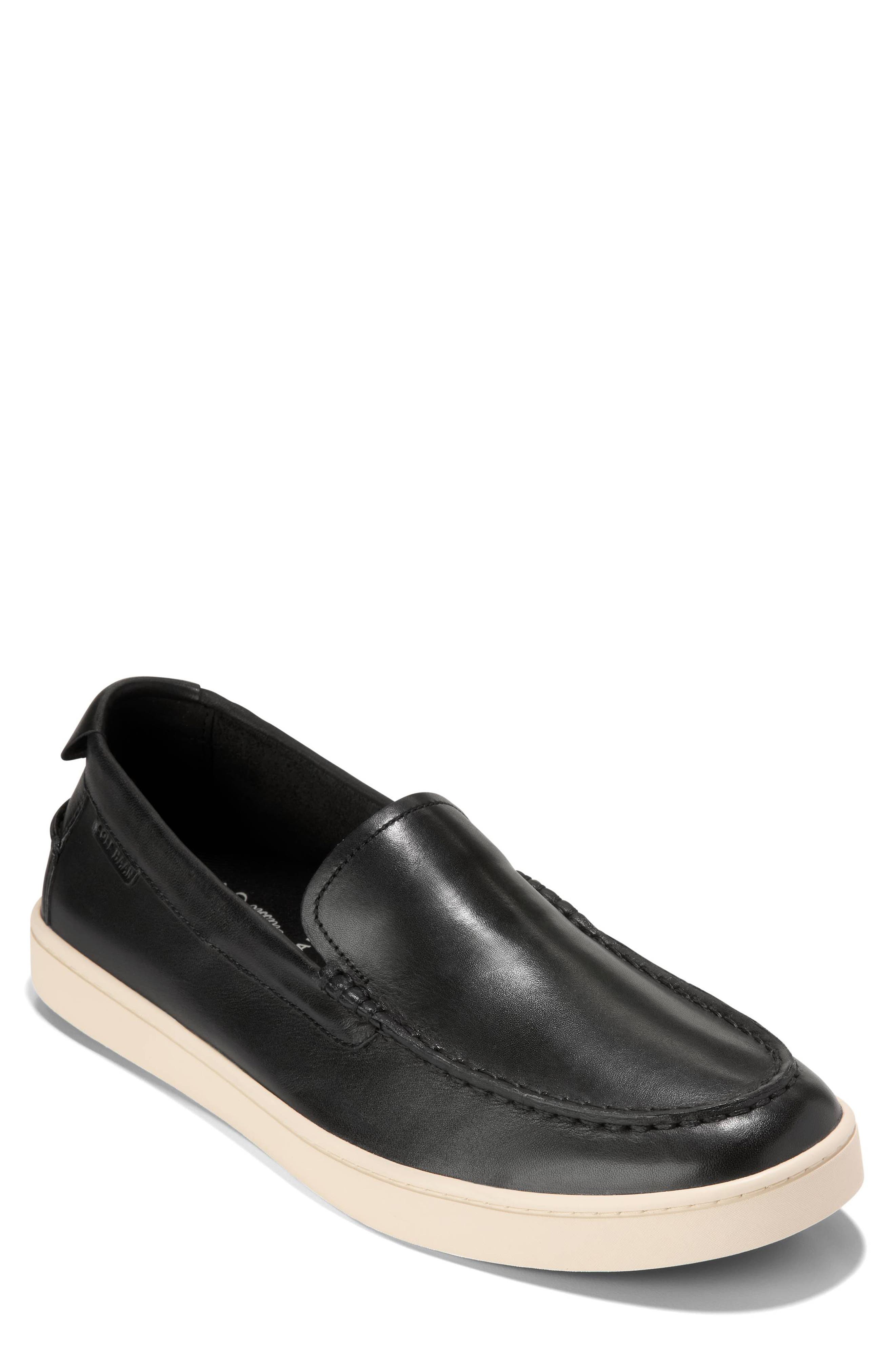 Cole Haan Pinch Weekend Venetian Loafer, Main, color, Black/ Angora