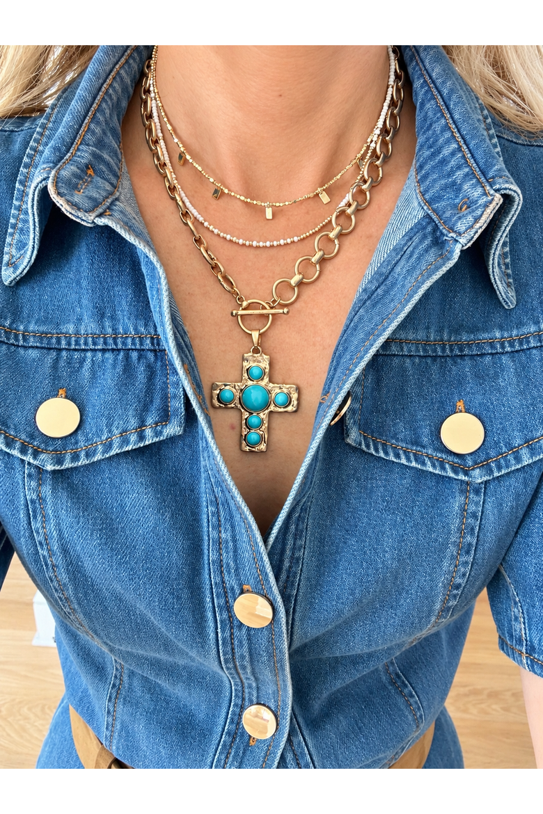 Faith Necklace Bundle, Alternate, color, Gold