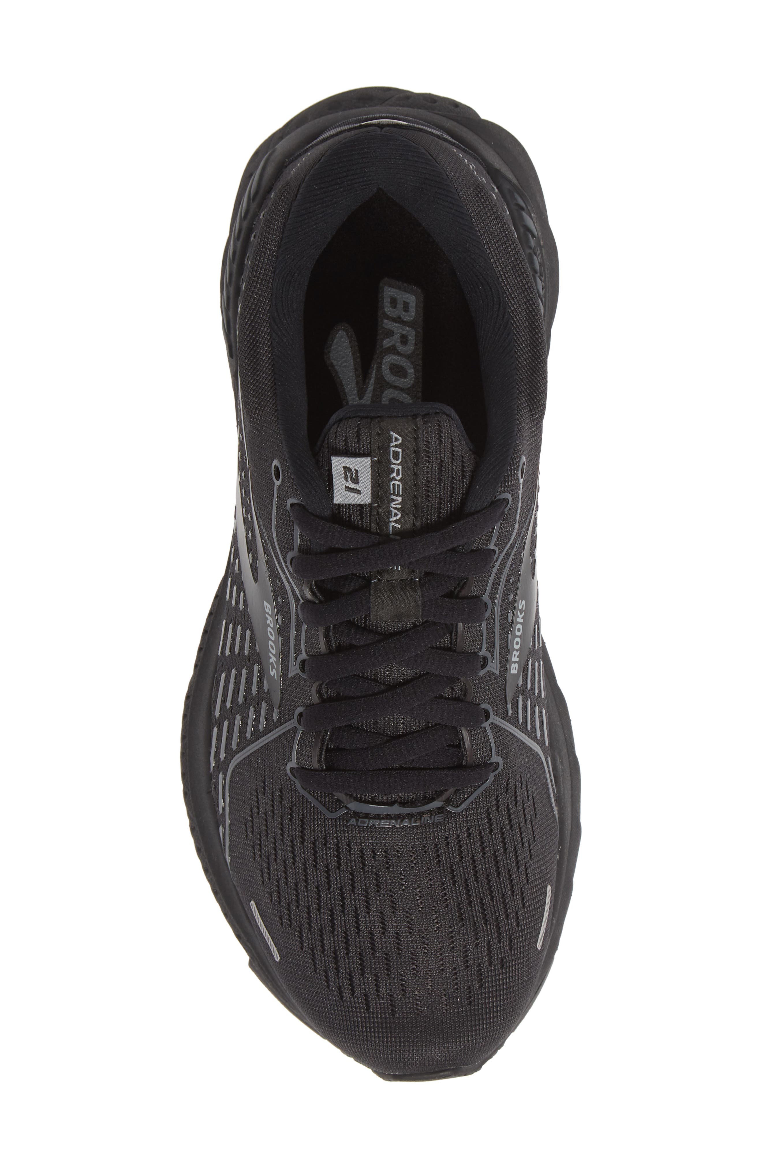 Adrenaline GTS 21 Running Shoe, Alternate, color, BLACK/ BLACK/ EBONY