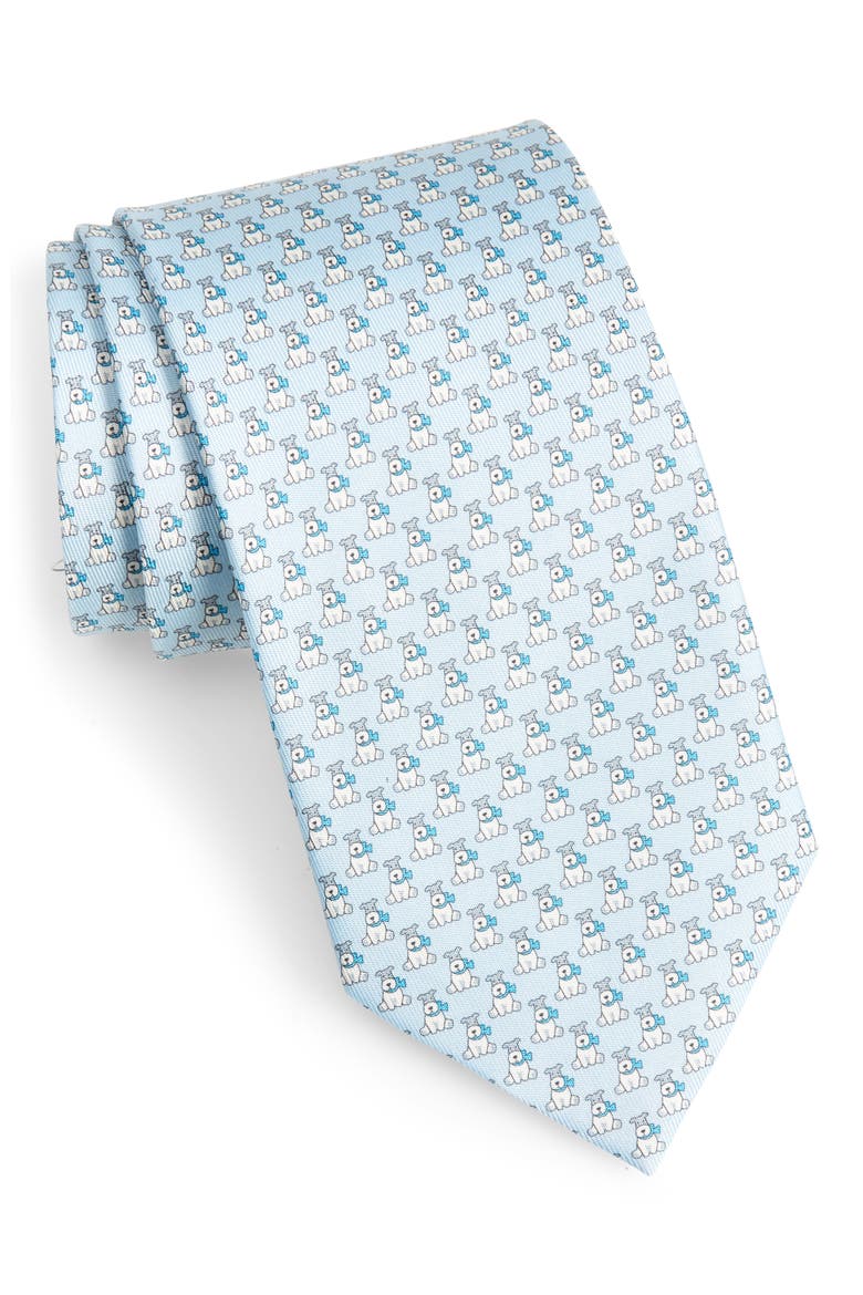 Salvatore Ferragamo Leo Tie, Main, color, AZZURRO