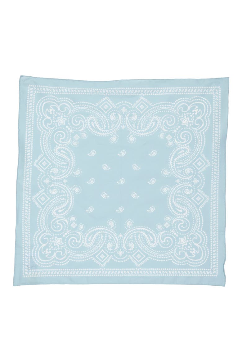 Paisley Square Bandana, Alternate, color, SKY BLUE WHITE