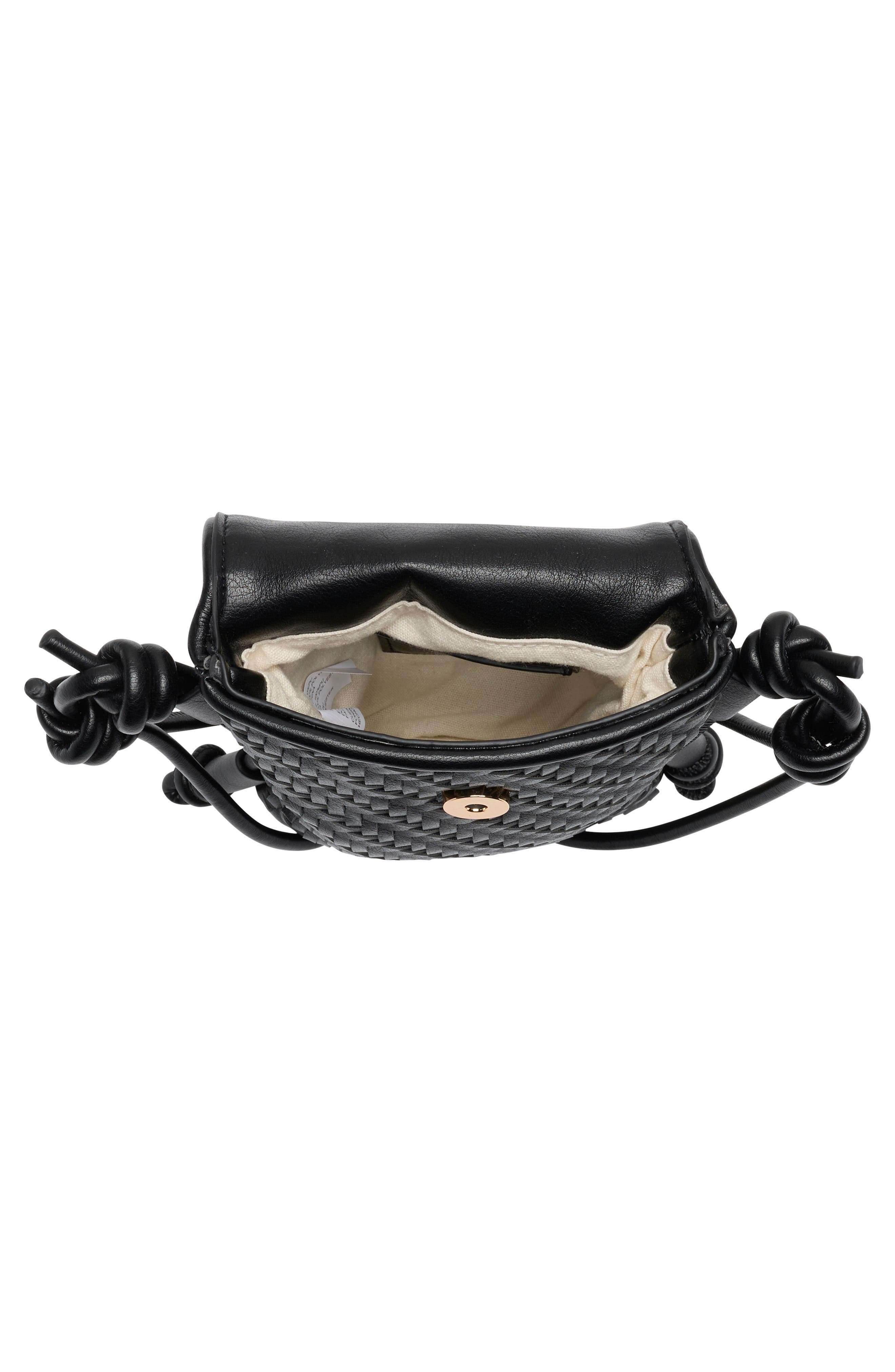 Dolce Vita Woven Crossbody Bag, Alternate, color, Black