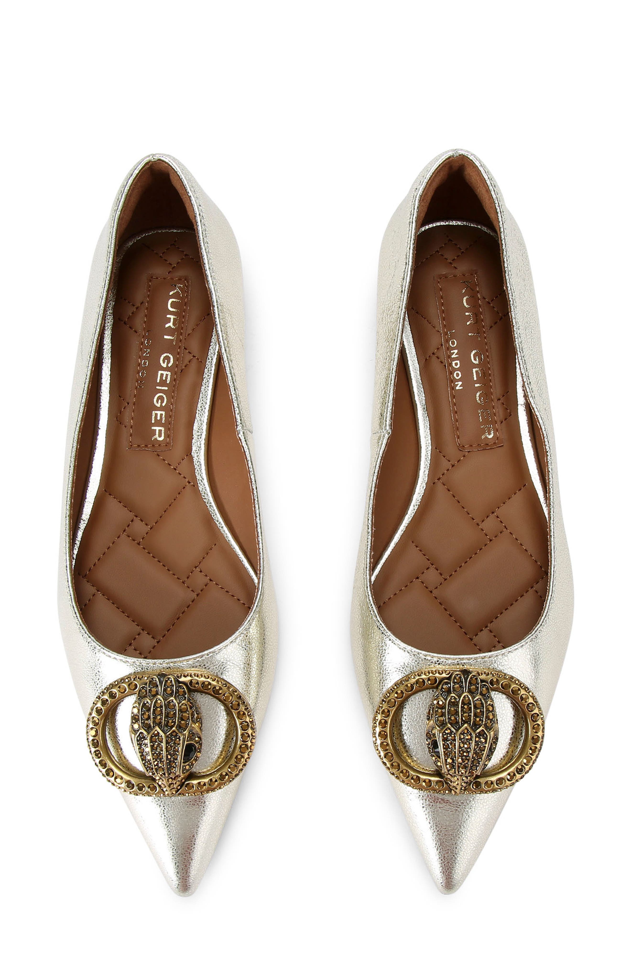 Kurt Geiger London Chelsea Pointed Toe Flat, Alternate, color, 