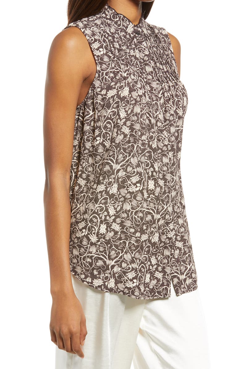 Treasure & Bond Print Pleated Top, Alternate, color, 