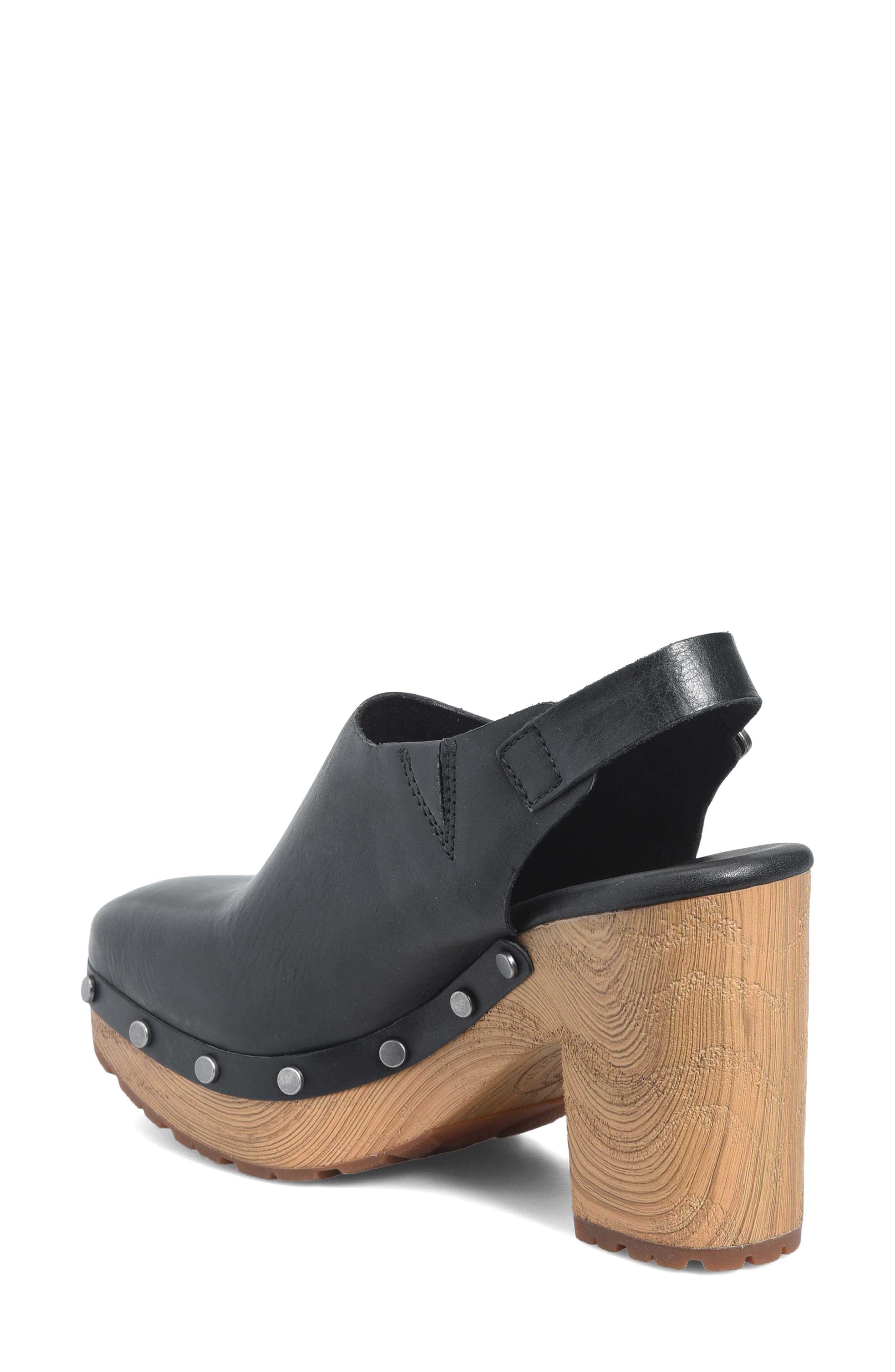 Kork-Ease<sup>®</sup> Sienna Slingback Platform Clog, Alternate, color, Black F/ G
