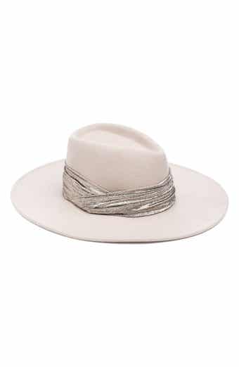 Eugenia Kim Metallic Trim Wool Fedora Hat