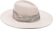 Eugenia Kim Metallic Trim Wool Fedora Hat