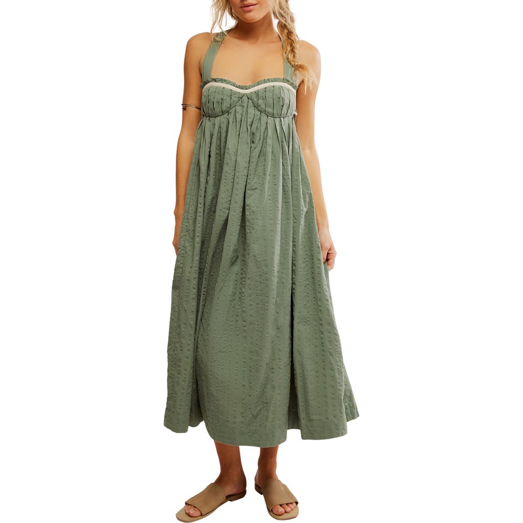 Free People Poppy Cotton Seersucker Midi Dress