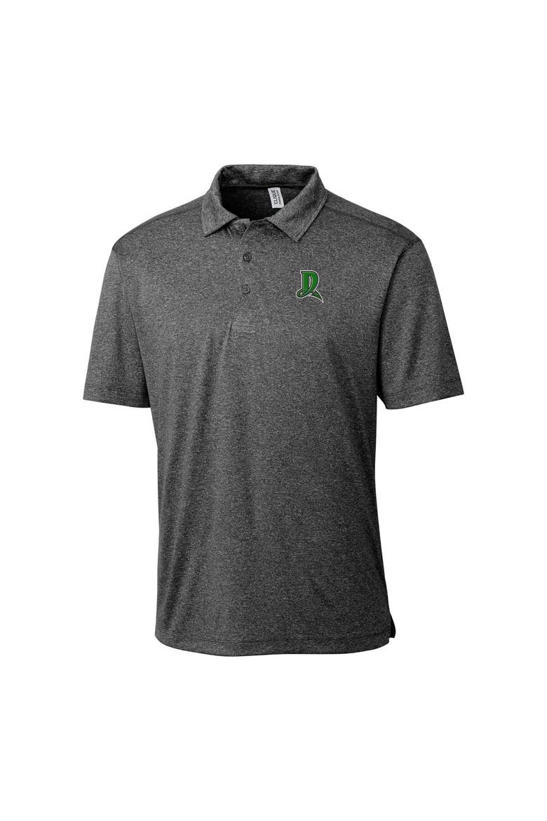 Men's Cutter & Buck  Heather Black Dayton Dragons  Clique Charge Active Polo, Alternate, color, Heather Black