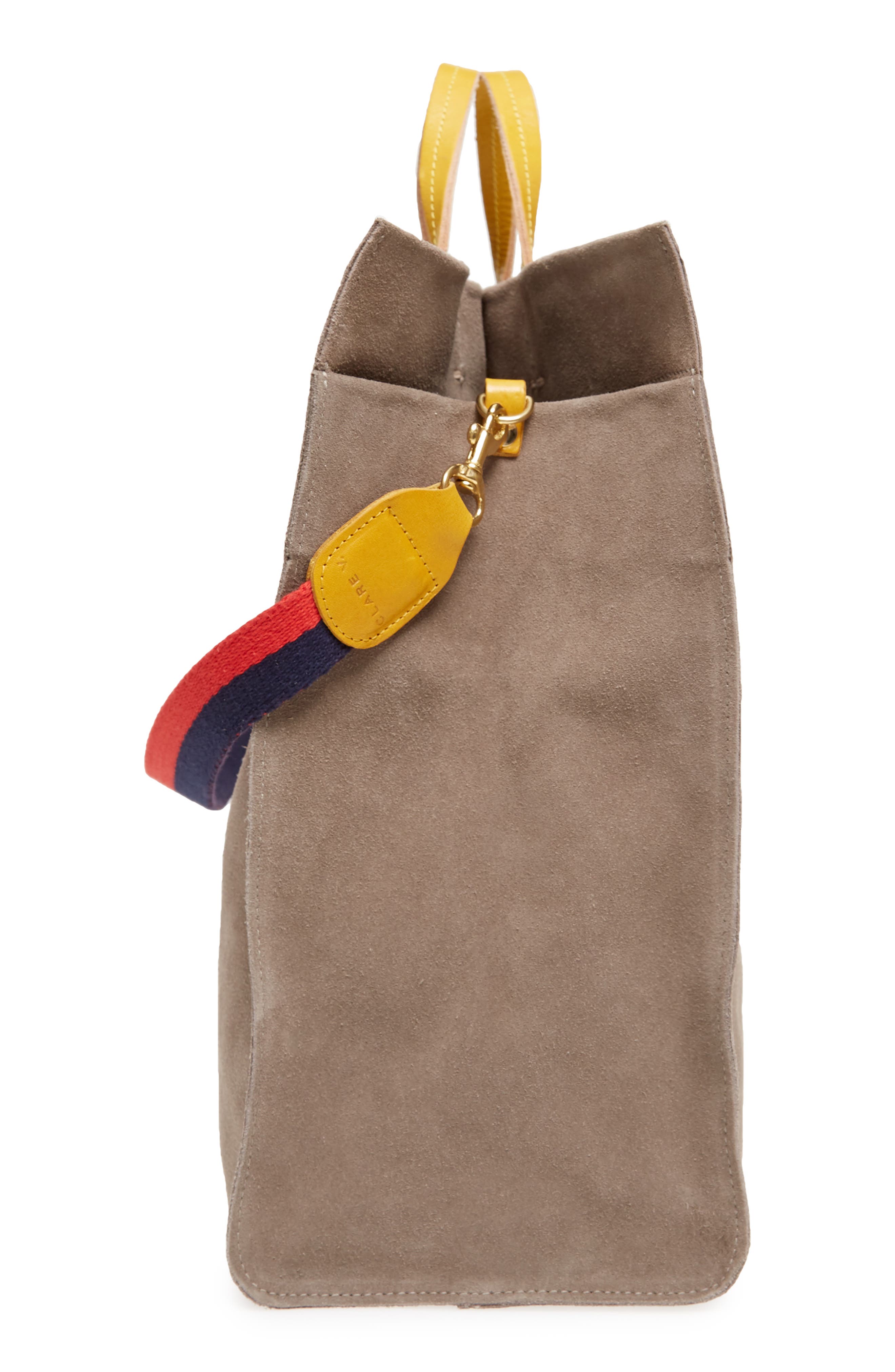 Clare V. Simple Suede Tote, Alternate, color, 